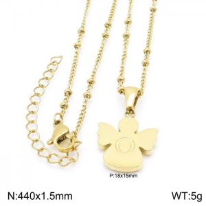 SS Gold-Plating Necklace - KN196927-K