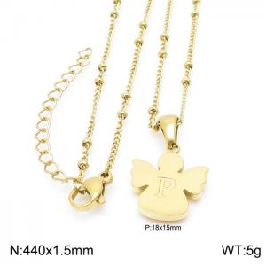 SS Gold-Plating Necklace - KN196928-K
