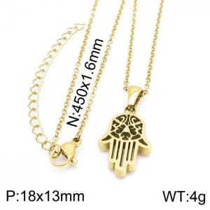 SS Gold-Plating Necklace - KN197115-TJG