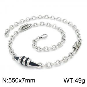 Stainless Steel Necklace - KN197582-KLHQ