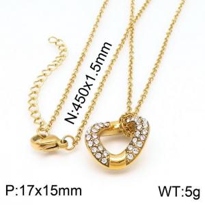 SS Gold-Plating Necklace - KN197592-Z