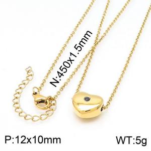 SS Gold-Plating Necklace - KN197642-Z