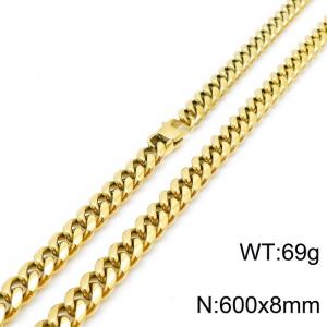 SS Gold-Plating Necklace - KN197731-KFC