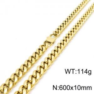 SS Gold-Plating Necklace - KN197735-KFC