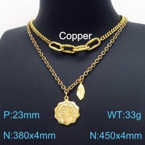 Copper Necklace - KN197831-WH