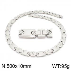 Stainless Steel Necklace - KN197879-KC