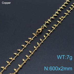 Copper Necklace - KN197883-Z