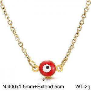 SS Gold-Plating Necklace - KN198123-Z