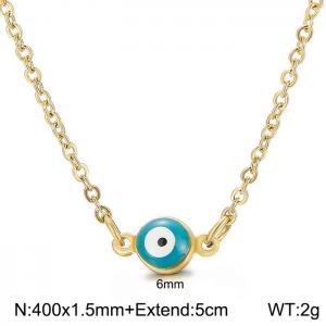 SS Gold-Plating Necklace - KN198128-Z