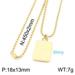 SS Gold-Plating Necklace - KN198426-KLX