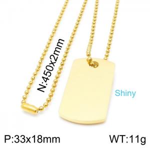 SS Gold-Plating Necklace - KN198429-KLX