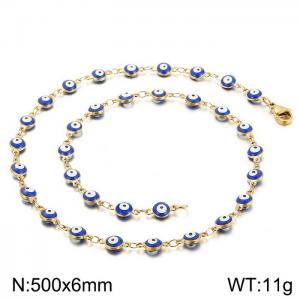 SS Gold-Plating Necklace - KN198483-Z