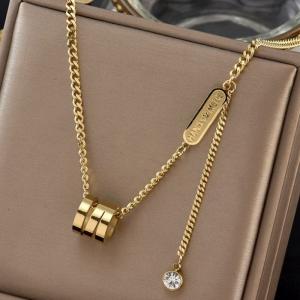 SS Gold-Plating Necklace - KN198529-WGYM