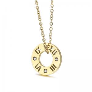 SS Gold-Plating Necklace - KN198582-KLX