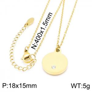 SS Gold-Plating Necklace - KN198669-KLX