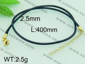 Stainless Steel Clasp with Fabric Cord - KN19877-Z