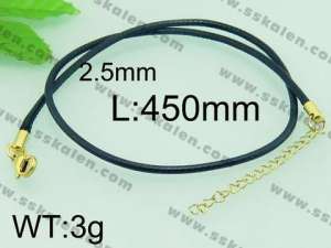 Stainless Steel Clasp with Fabric Cord - KN19878-Z
