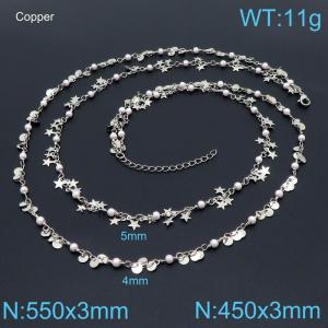 Copper Necklace - KN198886-Z
