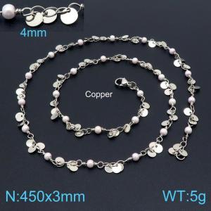 Copper Necklace - KN198887-Z
