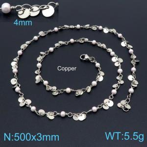 Copper Necklace - KN198888-Z