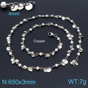 Copper Necklace - KN198891-Z
