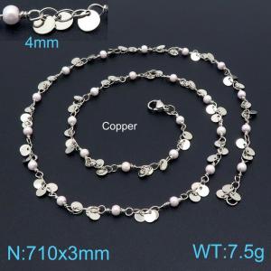 Copper Necklace - KN198892-Z