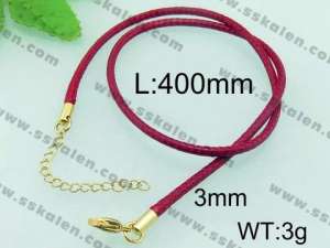 Stainless Steel Clasp with Fabric Cord - KN19898-Z