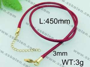 Stainless Steel Clasp with Fabric Cord - KN19899-Z