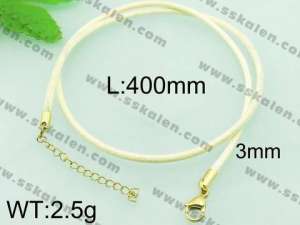 Stainless Steel Clasp with Fabric Cord - KN19901-Z