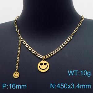 SS Gold-Plating Necklace - KN199033-RY