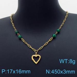 SS Gold-Plating Necklace - KN199034-RY