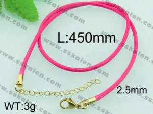 Stainless Steel Clasp with Fabric Cord - KN19905-Z