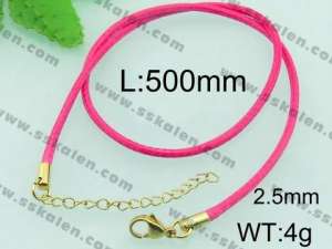 Stainless Steel Clasp with Fabric Cord - KN19906-Z