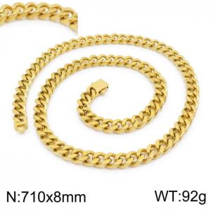 SS Gold-Plating Necklace - KN199280-Z