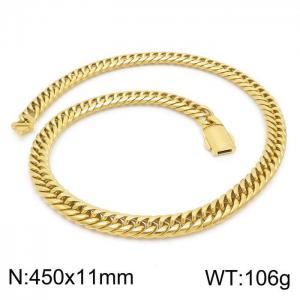 SS Gold-Plating Necklace - KN199291-Z