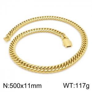 SS Gold-Plating Necklace - KN199292-Z
