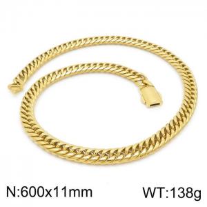 SS Gold-Plating Necklace - KN199294-Z