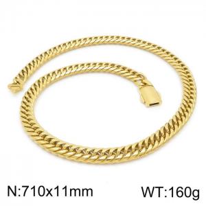 SS Gold-Plating Necklace - KN199296-Z