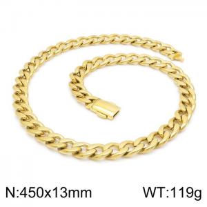 SS Gold-Plating Necklace - KN199307-Z