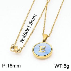 SS Gold-Plating Necklace - KN199382-LB