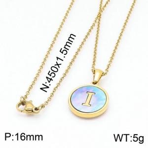 SS Gold-Plating Necklace - KN199386-LB