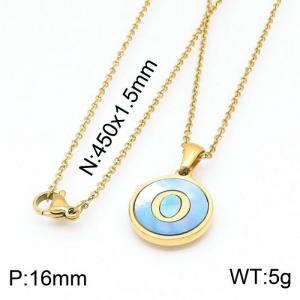 SS Gold-Plating Necklace - KN199392-LB