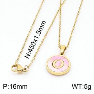 SS Gold-Plating Necklace - KN199418-LB