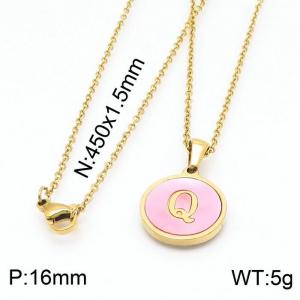 SS Gold-Plating Necklace - KN199420-LB