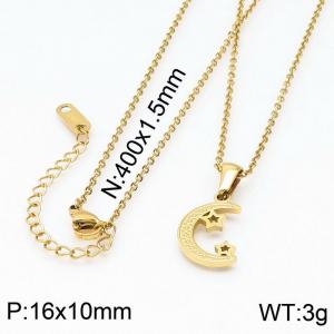 SS Gold-Plating Necklace - KN199471-KA