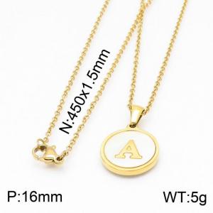 SS Gold-Plating Necklace - KN199607-KA