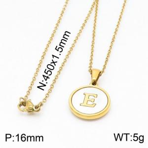 SS Gold-Plating Necklace - KN199611-KA