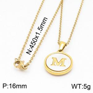 SS Gold-Plating Necklace - KN199619-KA