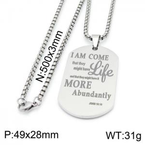 Stainless Steel Necklace - KN199638-Z
