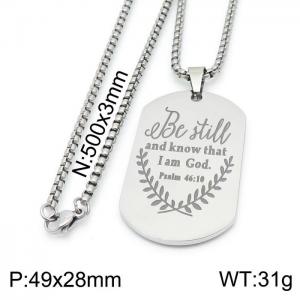 Stainless Steel Necklace - KN199639-Z